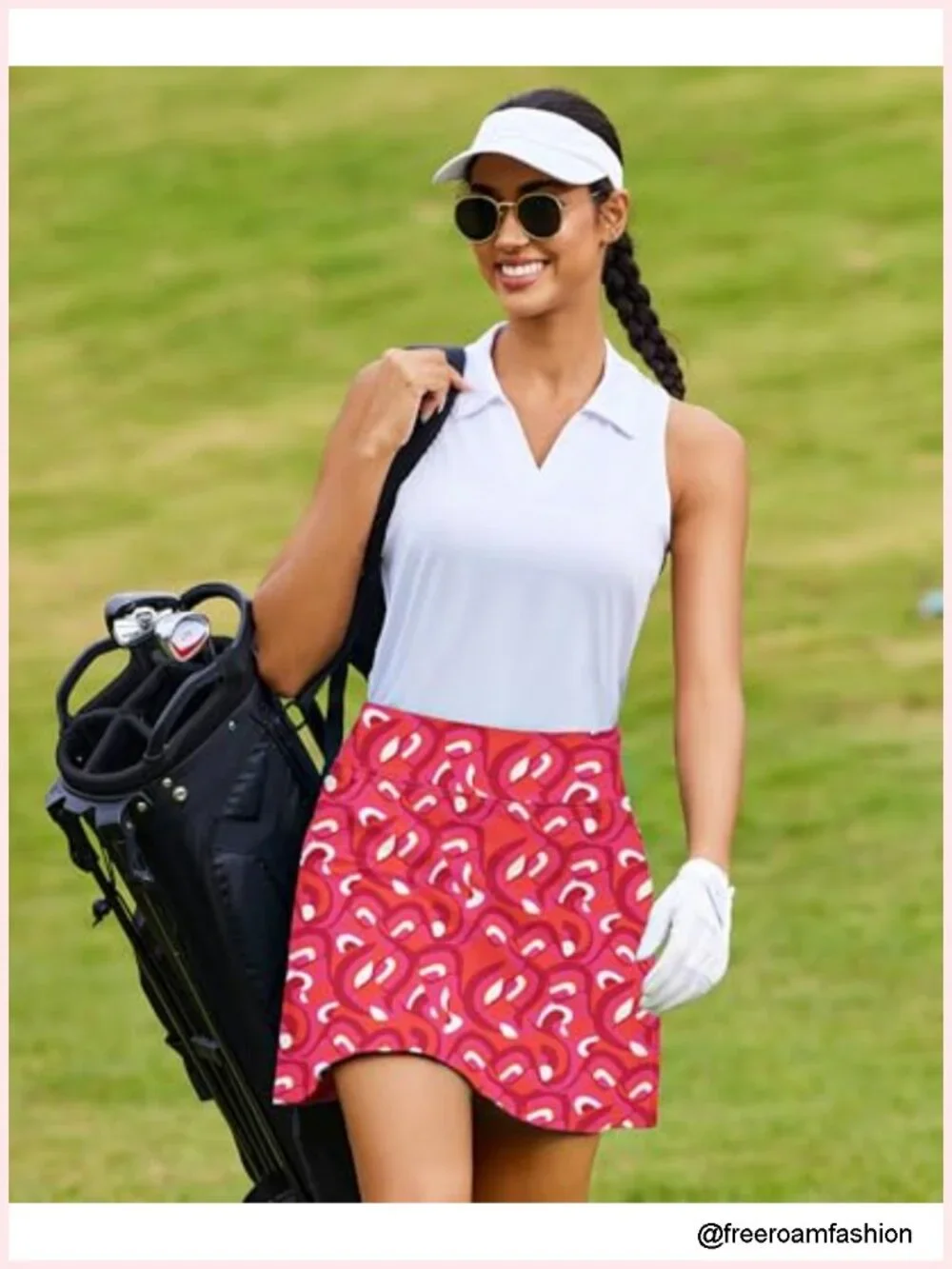 Women's High Waisted Golf Skort with 4 Pockets, Quick Dry UPF 50+ Athletic